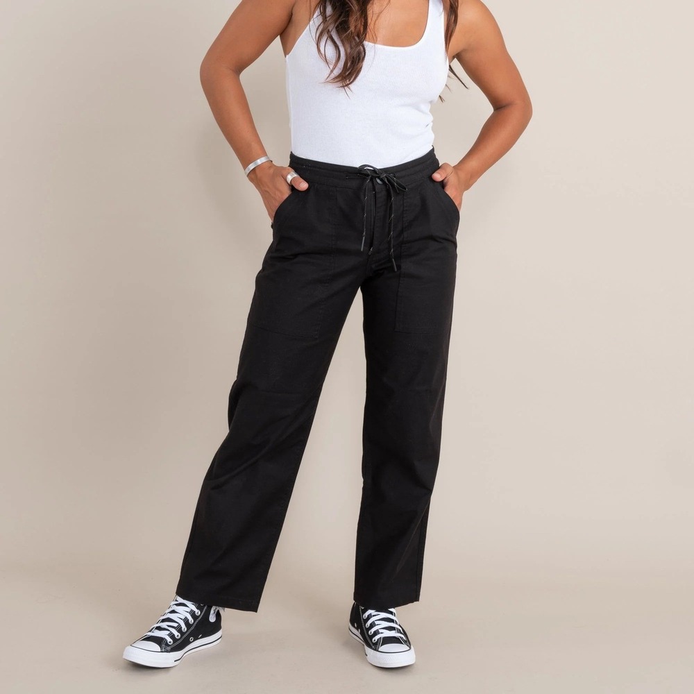 Roark Layover Pants Women's Size 32 Black‎ Travel Utility Outdoor